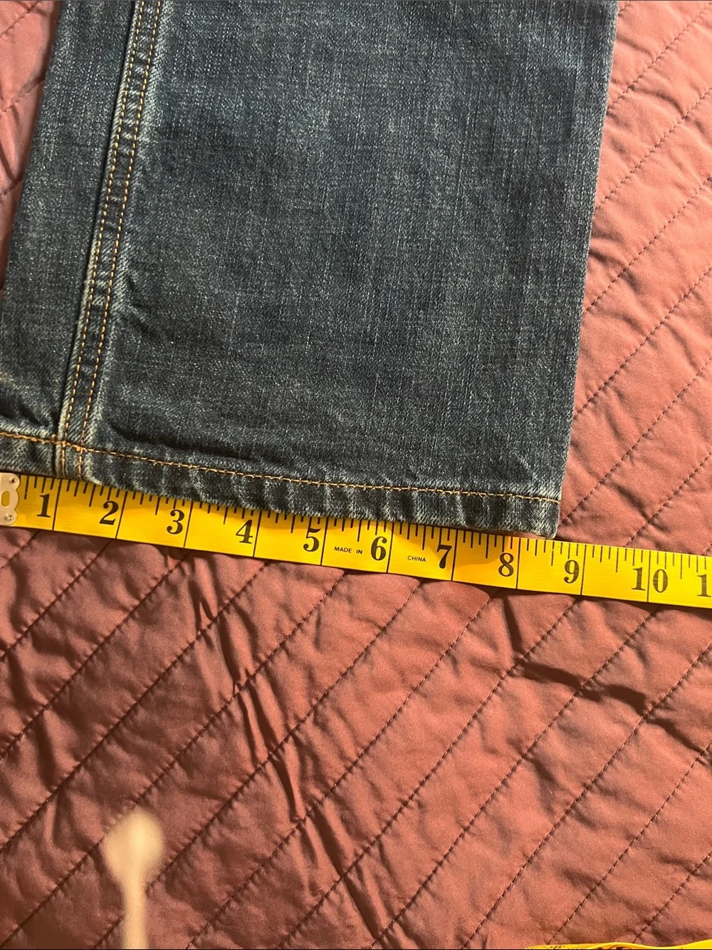 Tommy Hilfiger Light & Dark Blue Denim‎ with Gold Stitching Mens classic 34/34